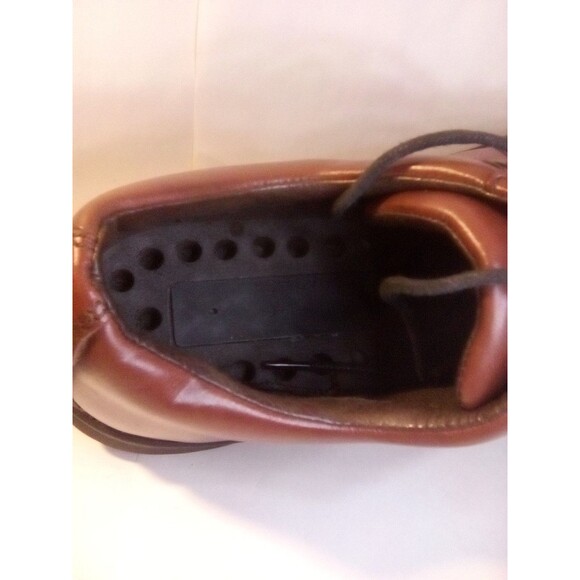 NICE Sz  9 1/2 Streetcars Men's Brown Leather Shoes Casual Oxfords Lace Up - Picture 4 of 6